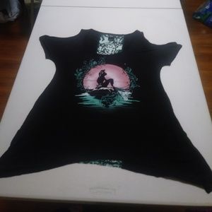 Little Mermaid Cold Shoulder Shirt